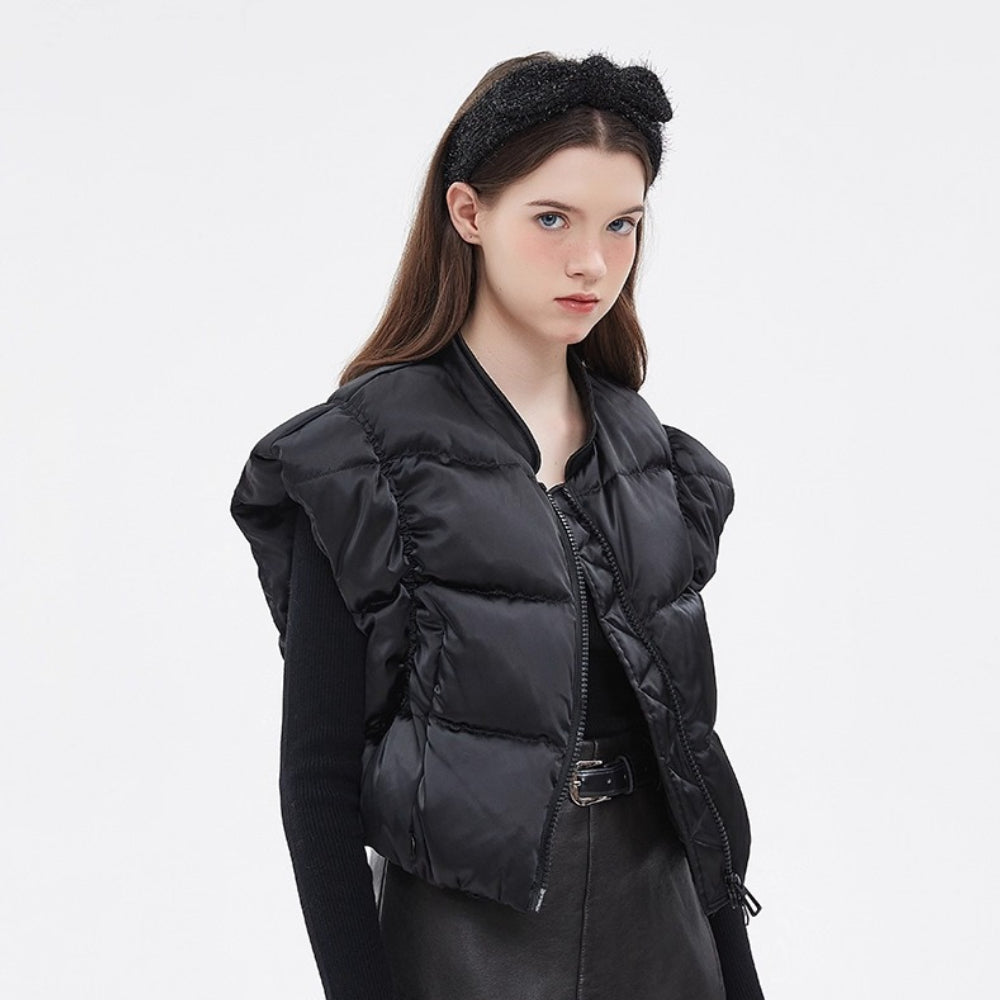 Black glittery textured bow headband in minimalist style for women